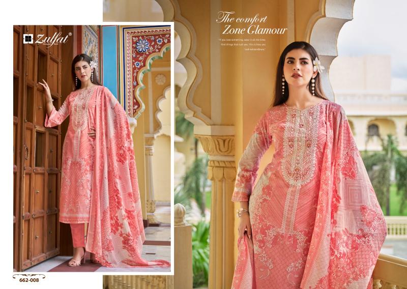 Zulfat designer suits noor vol 3 cotton exclusive print wholesale dress material market in ahmedabad