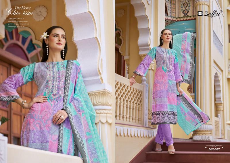 Zulfat designer suits noor vol 3 cotton exclusive print wholesale dress material market in ahmedabad