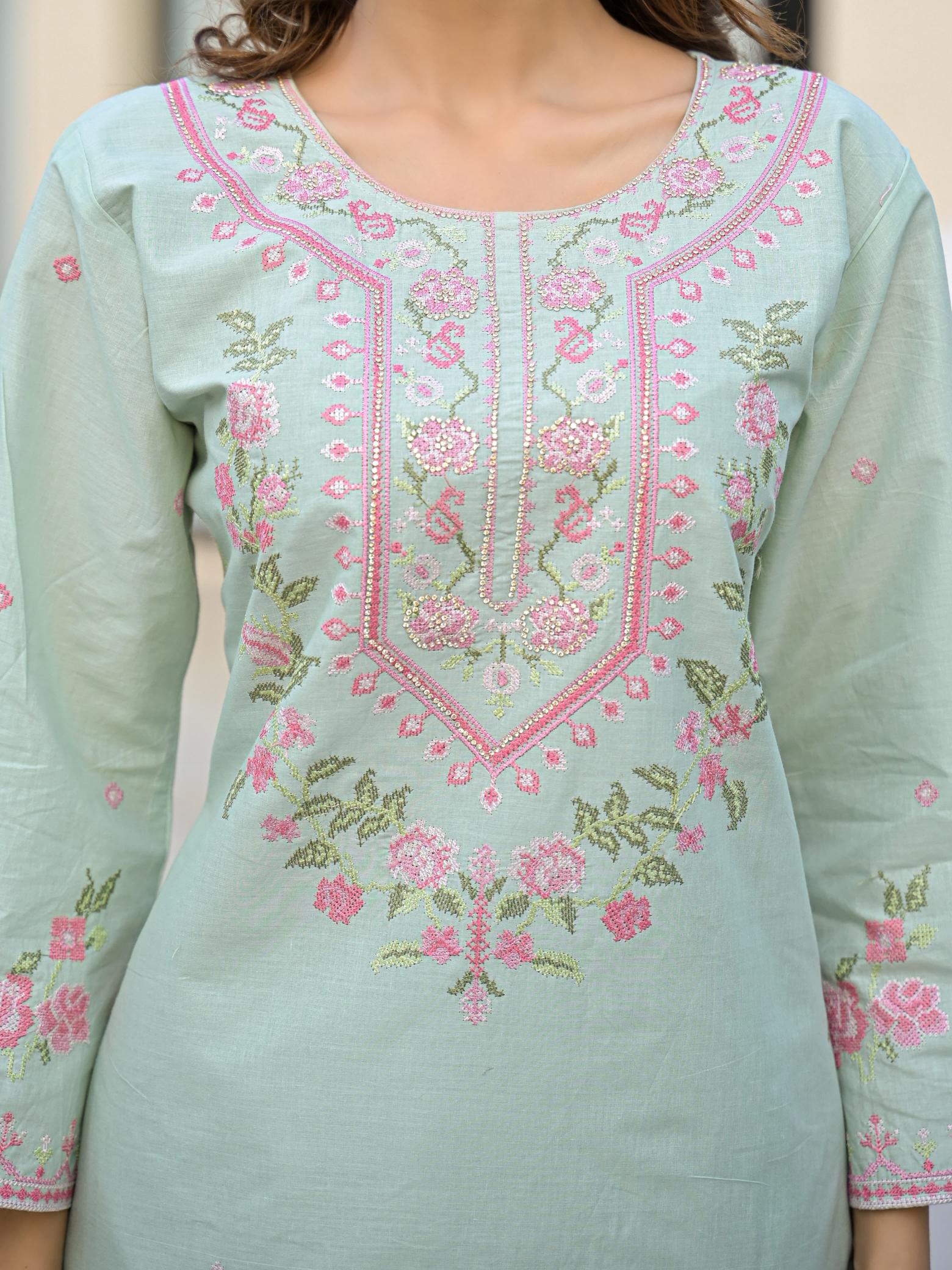Afsana caprima cotton coord set branded kurtis manufacturers in india