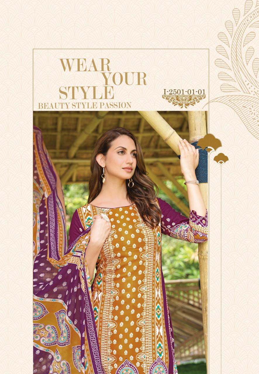 Alok suit sana noor 4 viscose reyon print ladies dress material wholesale market in india