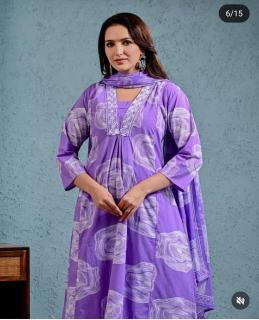 Beautiful printed hand mirror work top plazzo dupatta branded kurtis manufacturers in india