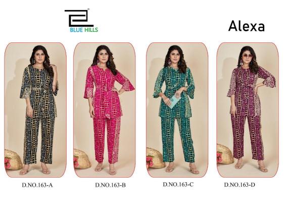 Blue hills alexa rayon mill print catalog modest co ord sets india