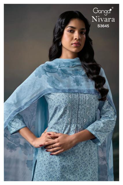 Ganga nivara 3645 catalog cotton printed aurelia dress material online shopping india