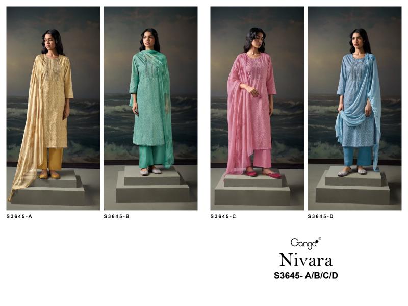 Ganga nivara 3645 catalog cotton printed aurelia dress material online shopping india