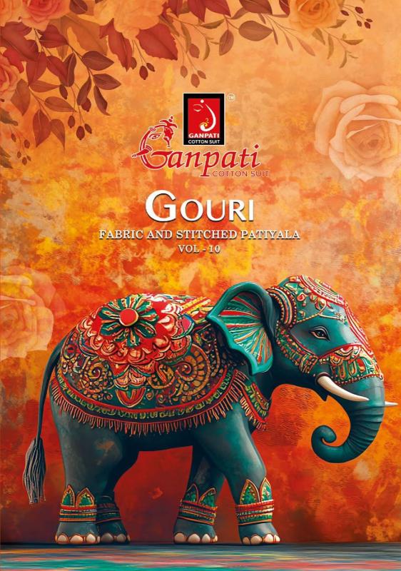 Ganpati gouri vol-10 cotton printed wholesale market in mumbai for dress materials
