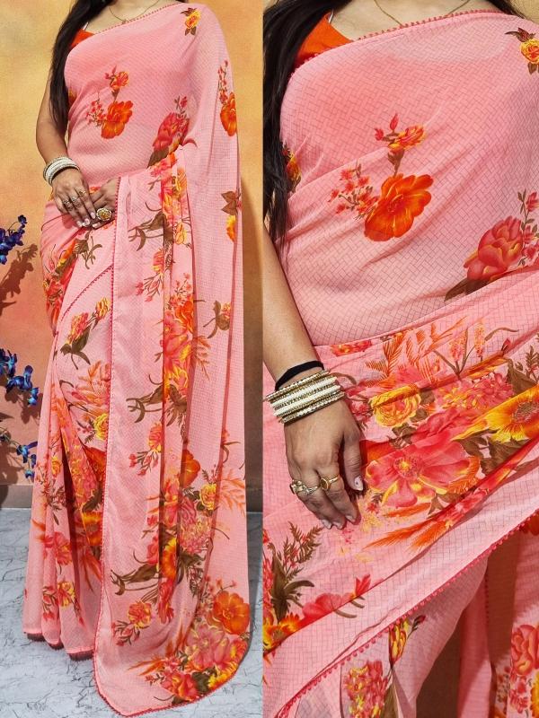GC ready to wear georgette saree surat wholesale saree market