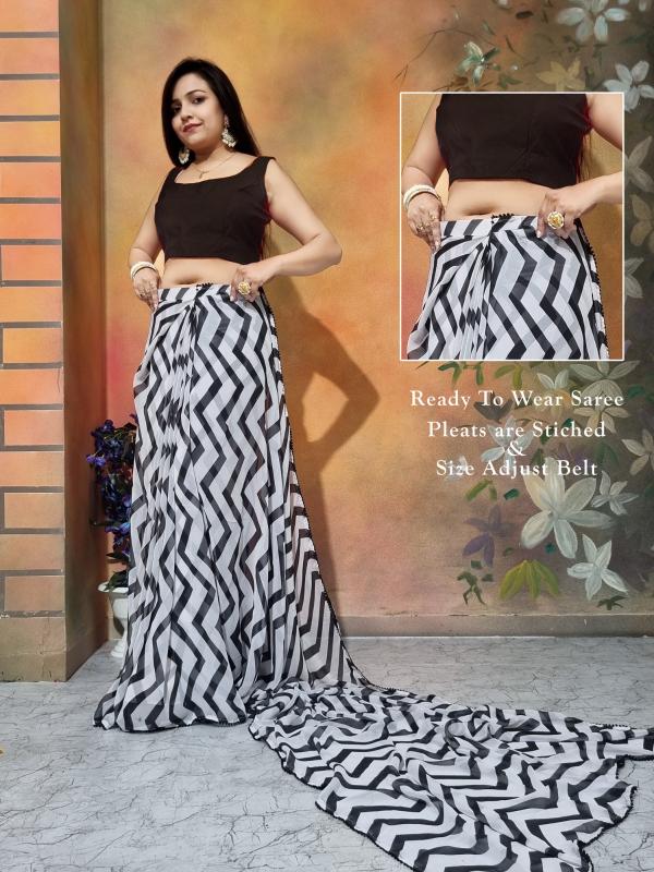 GC ready to wear georgette saree surat wholesale saree market