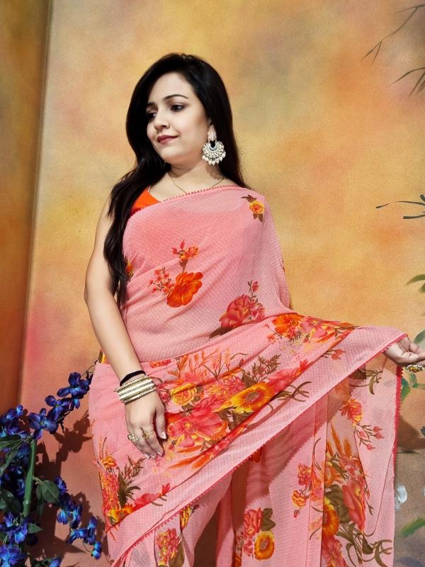 GC ready to wear georgette saree surat wholesale saree market