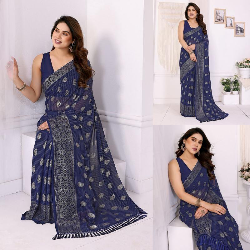 GC soft georgette saree 100 rs wholesale online shopping