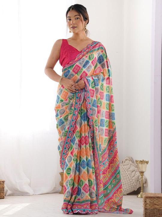 GC soft georgette silk surat sarees wholesale market