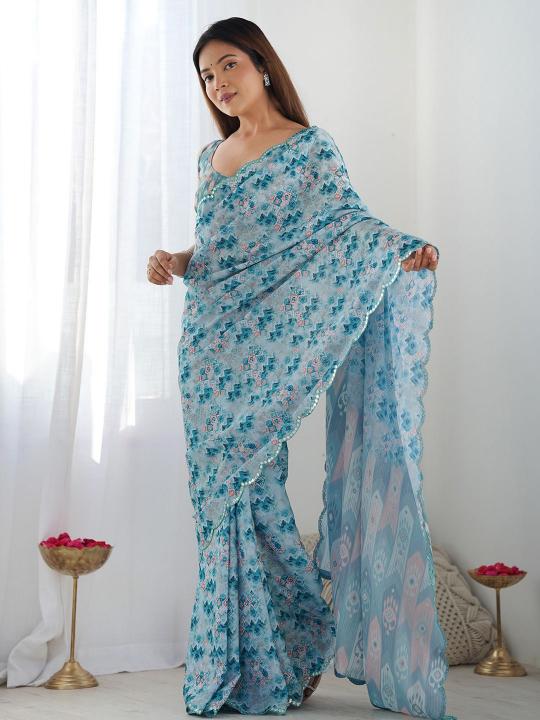 GC soft georgette silk surat sarees wholesale market