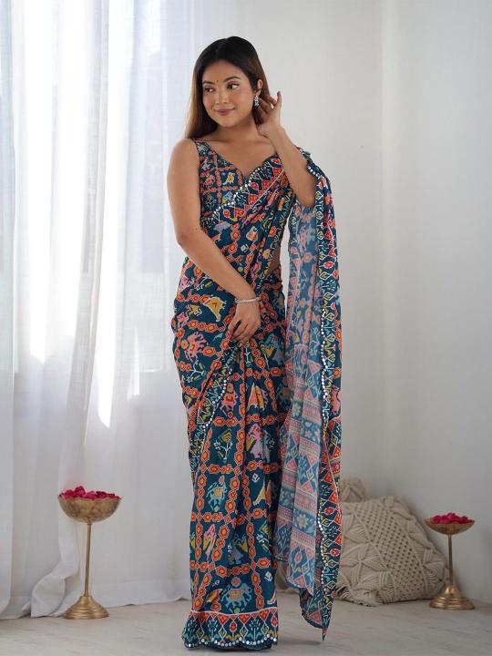 GC soft georgette silk surat sarees wholesale market