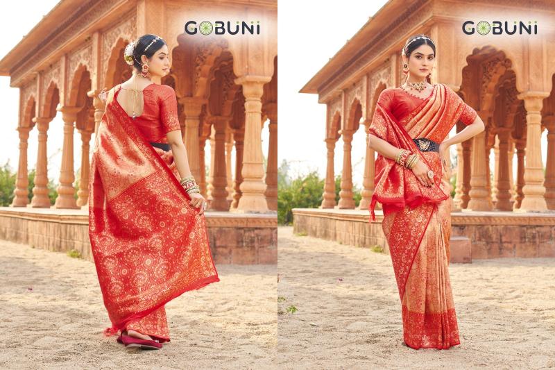 Gobuni shubharambh soft banarasi silk saree surat market online shopping