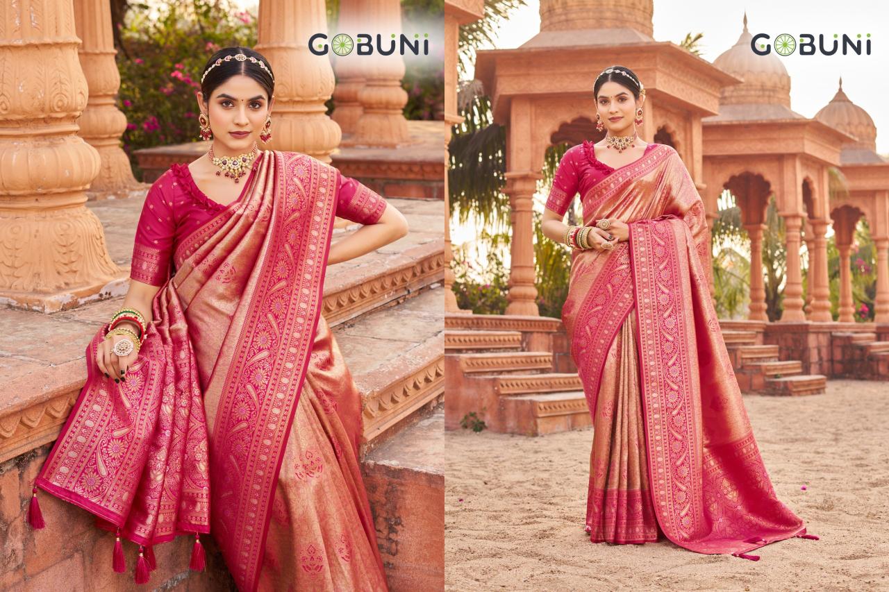 Gobuni shubharambh soft banarasi silk saree surat market online shopping