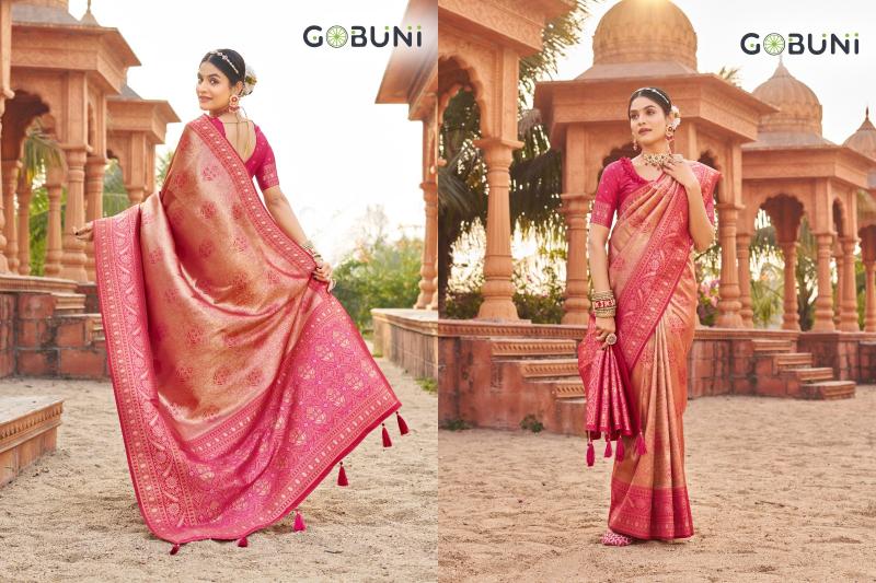 Gobuni shubharambh soft banarasi silk saree surat market online shopping