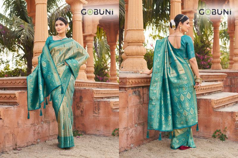Gobuni shubharambh soft banarasi silk saree surat market online shopping