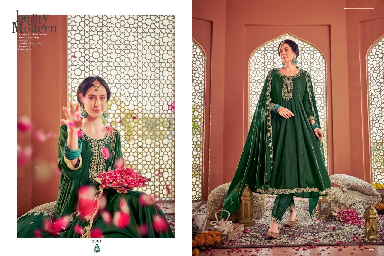 Isavasyam corporation mugal vol-01 georgette shimmer 3 pcs Kurti patterns in India