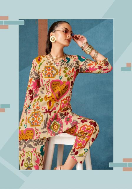 Kala comfort vol-3 cotton printed catalog modest co ord sets india