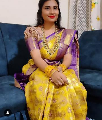 Kanjivaram soft pattu with contrast border best saree brands in india