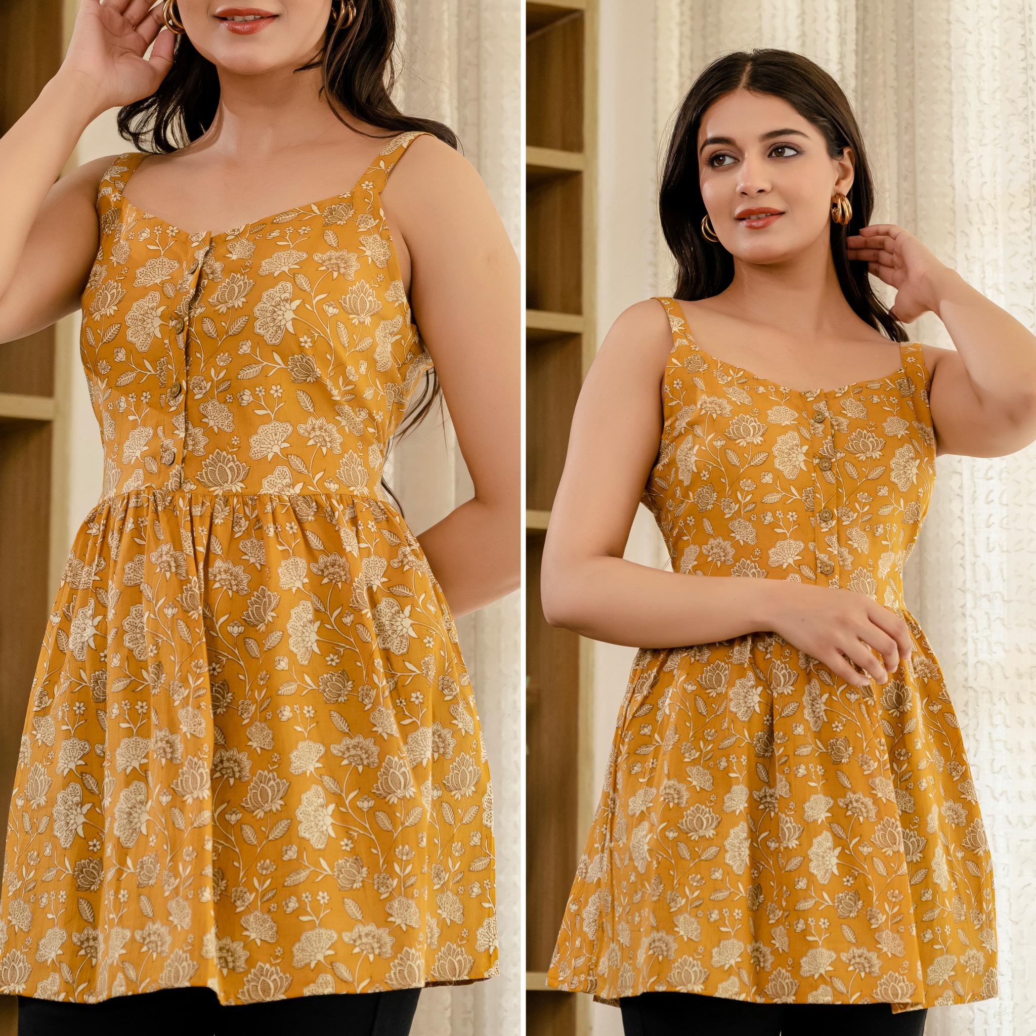 Karma pure camric cotton short top catalog indian design 