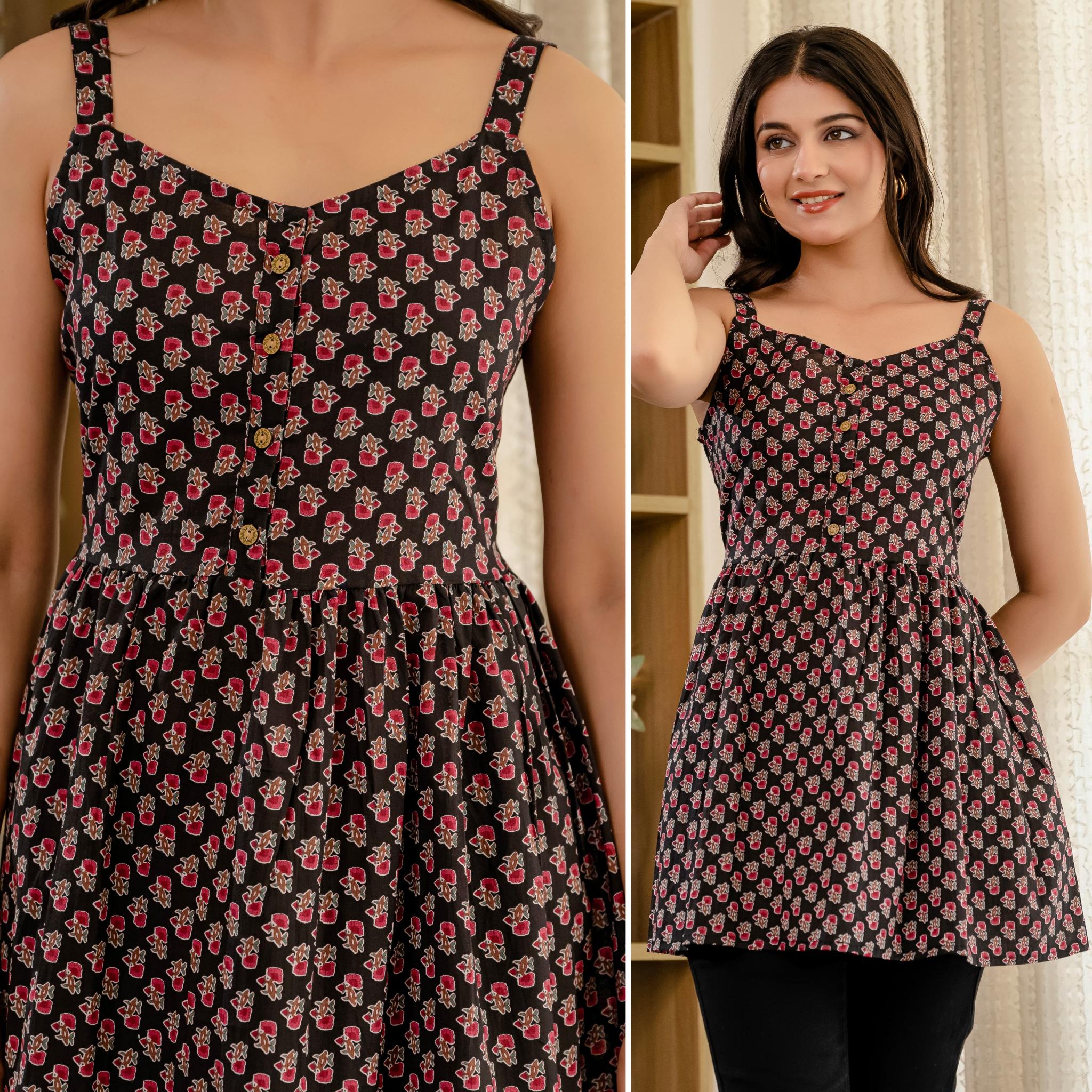 Karma pure camric cotton short top catalog indian design 