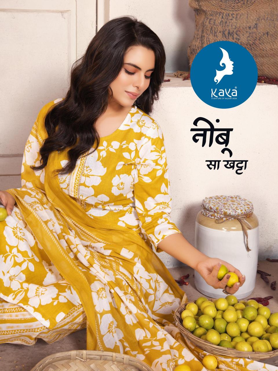 Kaya kurti krisha 3 straight cut 3 pcs cotton print catalog best kurtis brand in india