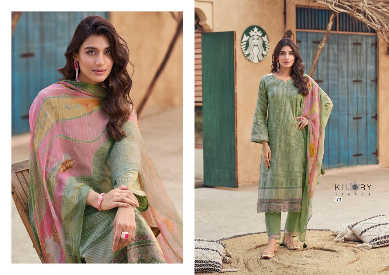 Kilory trends lakshita lawn cotton digital print surat wholesale market dress materials