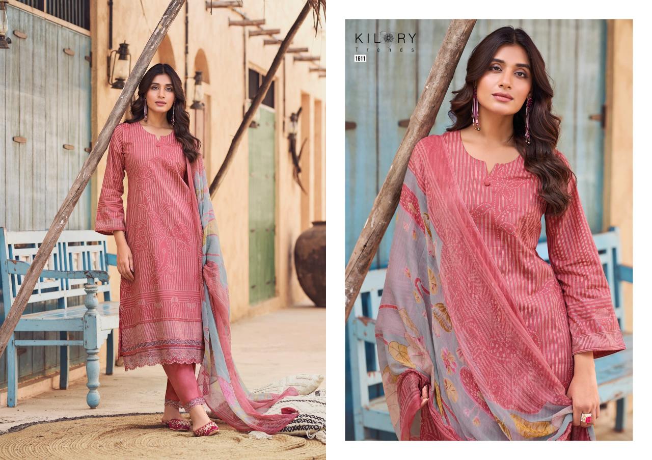 Kilory trends lakshita lawn cotton digital print surat wholesale market dress materials