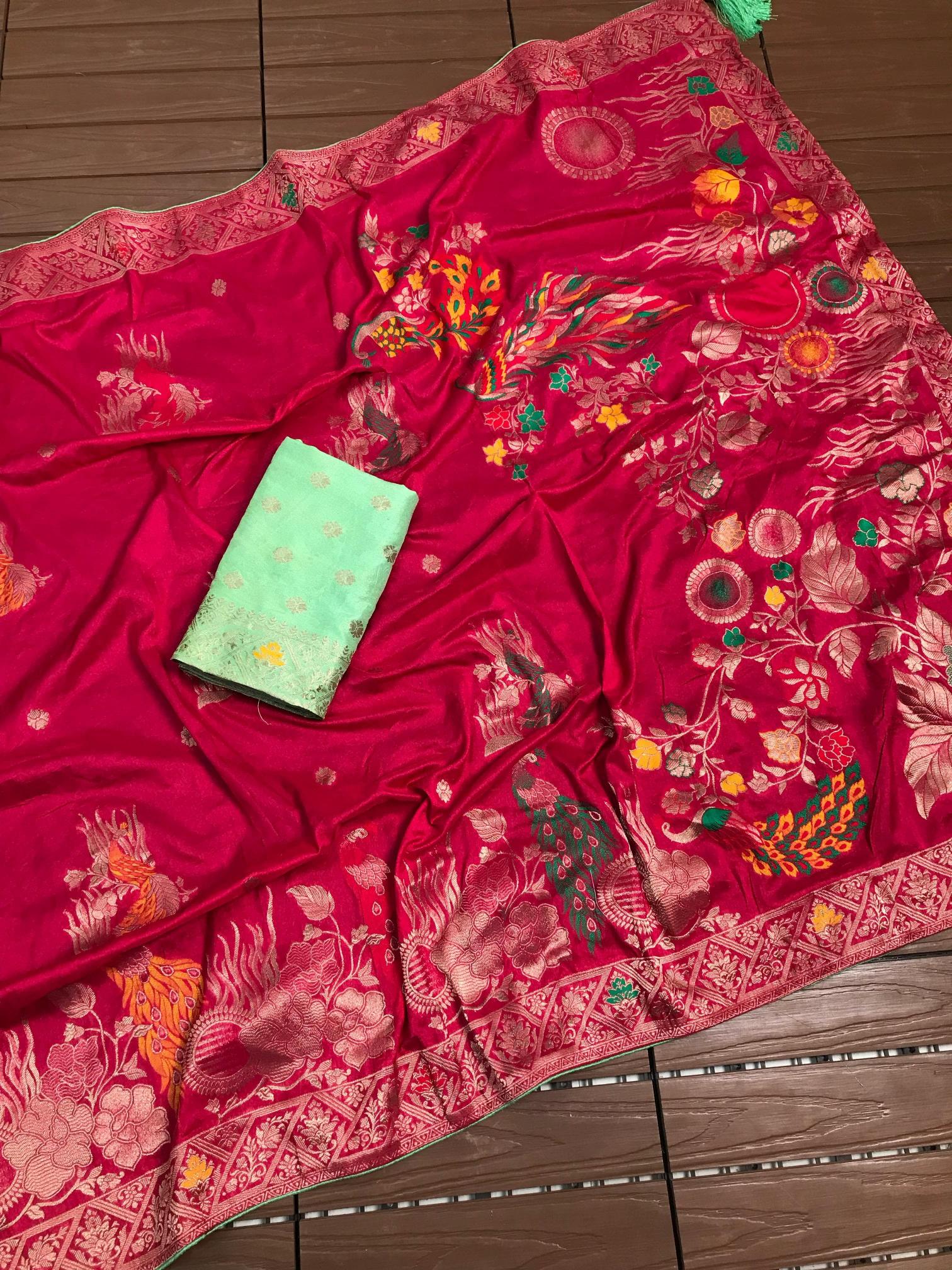 Komal-vol-3 pure soft banarasi khadi georgette silk saree surat market