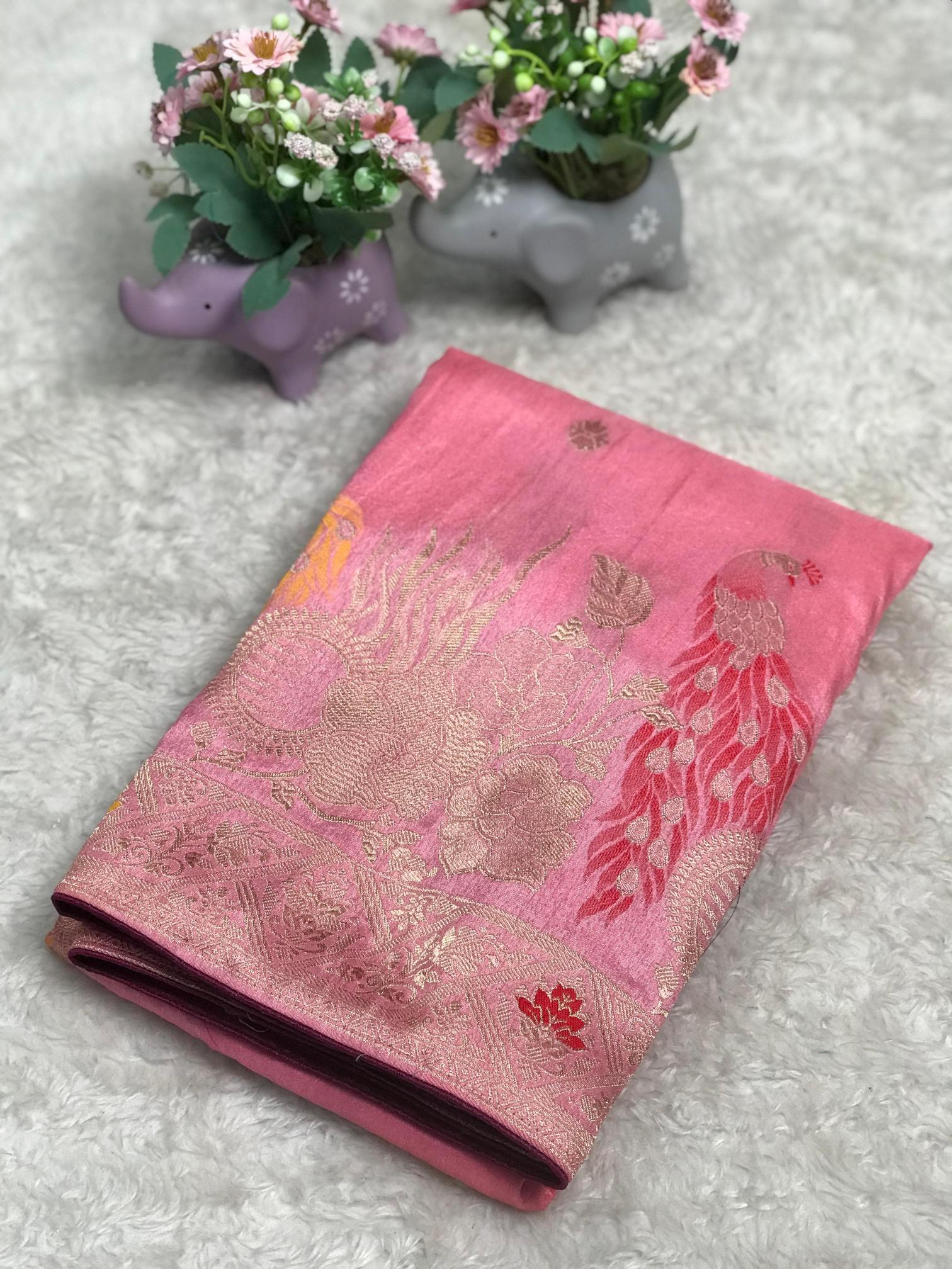 Komal-vol-3 pure soft banarasi khadi georgette silk saree surat market