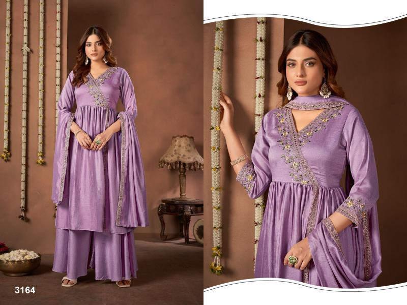 LF angarakha vichitra with embroidery work top bottom dupatta premium kurti brands