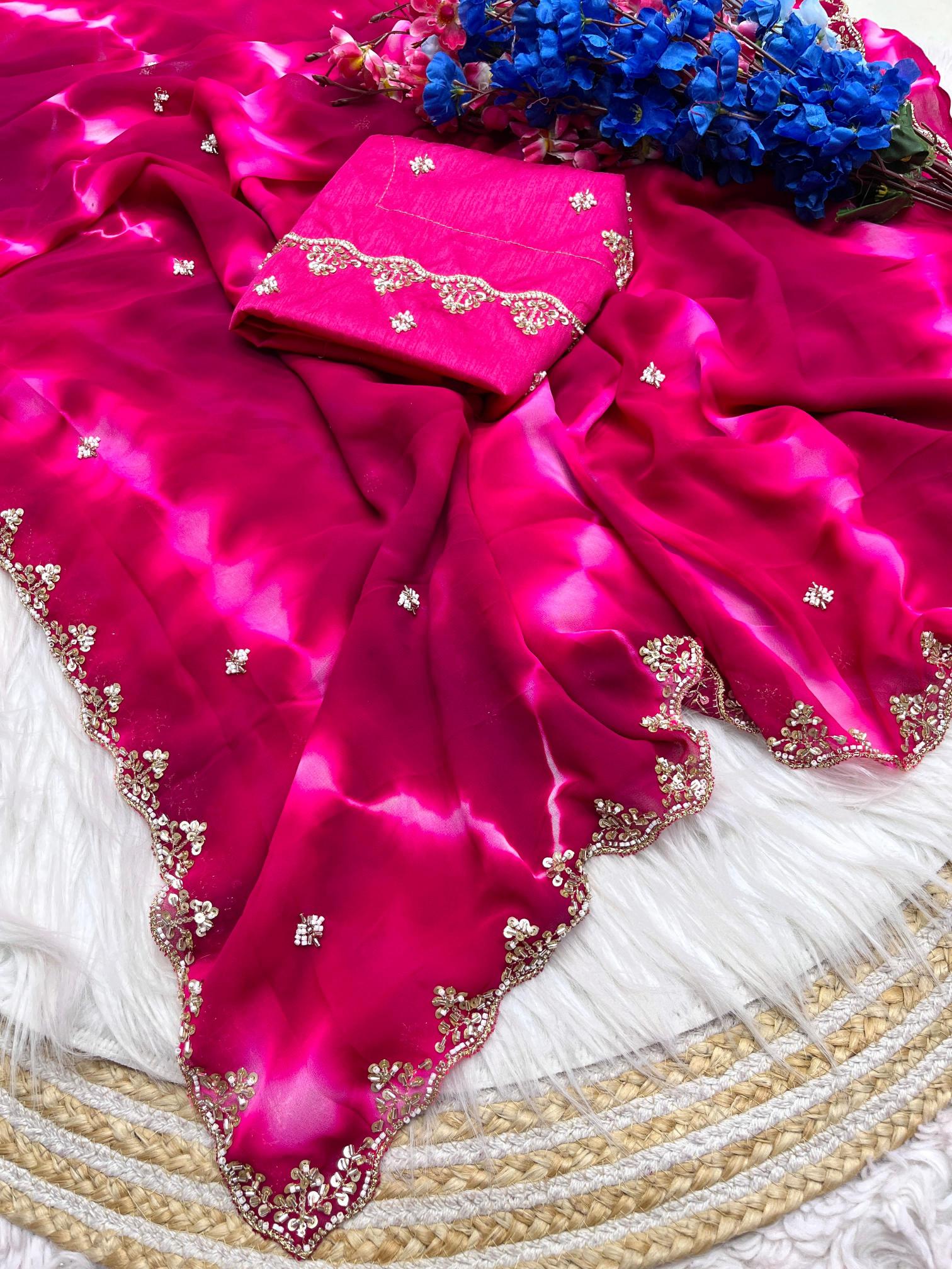 Mahaveer silks soft prism georgette 100 rs sarees wholesale online shopping 