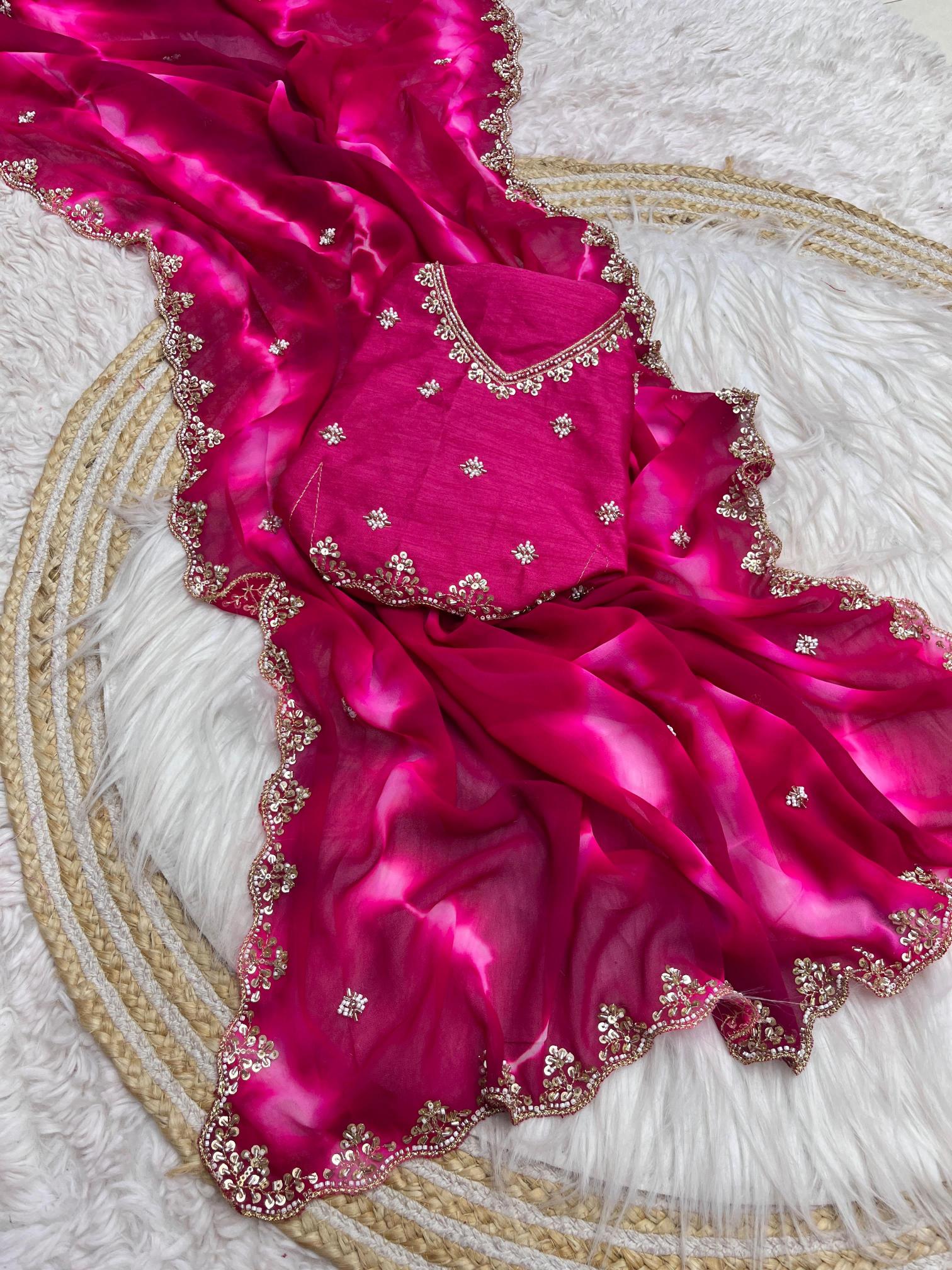 Mahaveer silks soft prism georgette 100 rs sarees wholesale online shopping 
