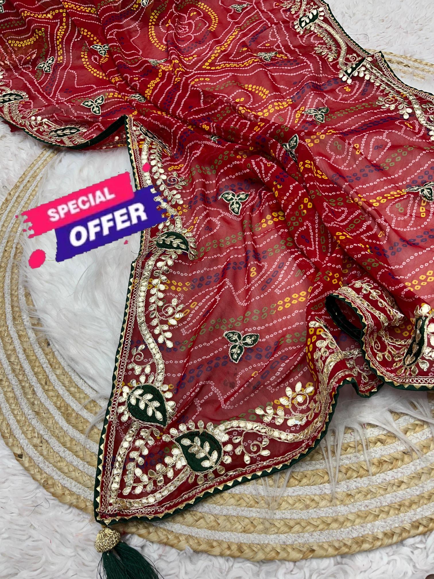 Mahavir silks Gold crush georgette crunchy vhichitr 100 rs sarees wholesale online shopping