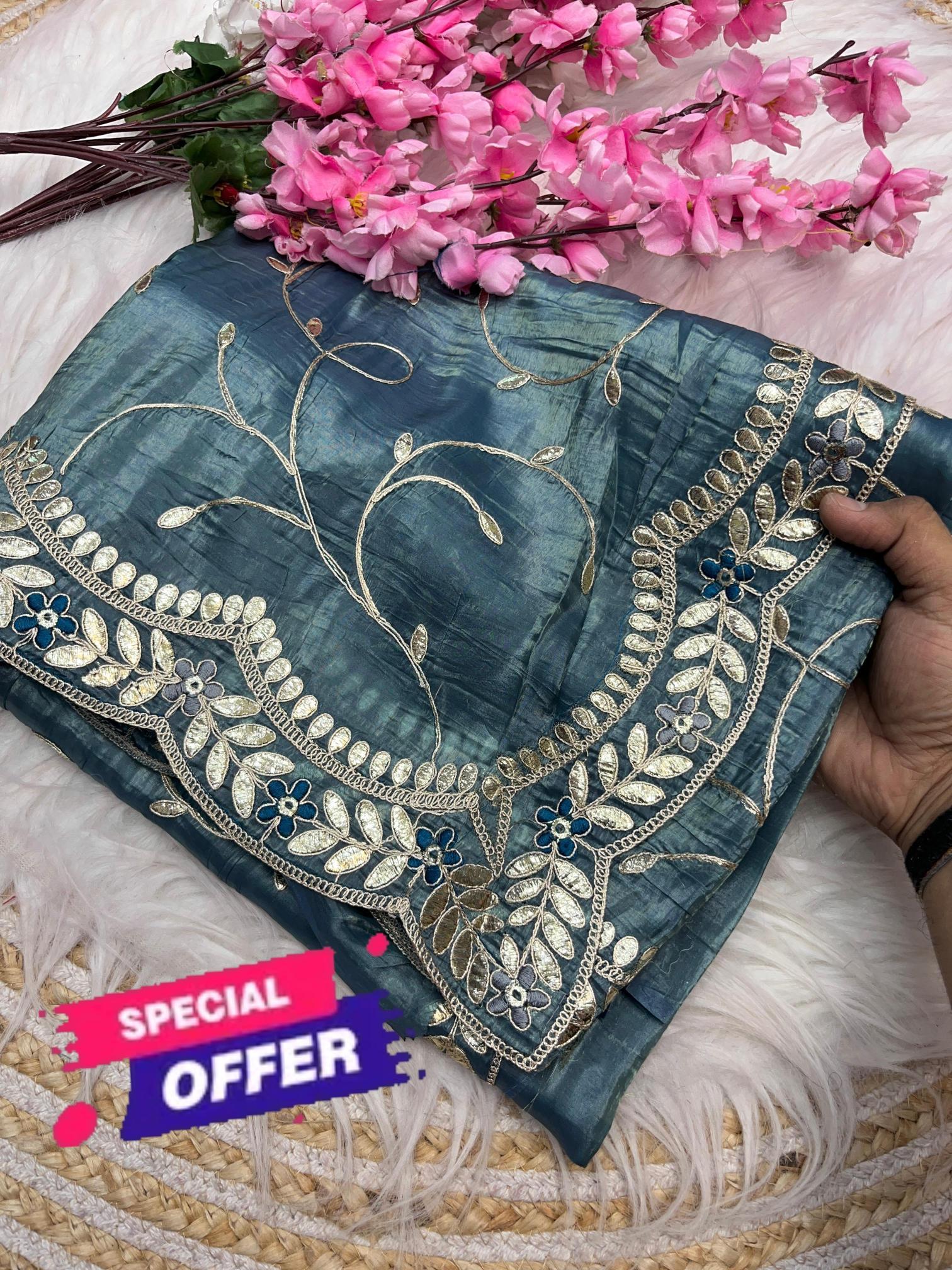 Mahavir silks Gold crush georgette crunchy vhichitr 100 rs sarees wholesale online shopping
