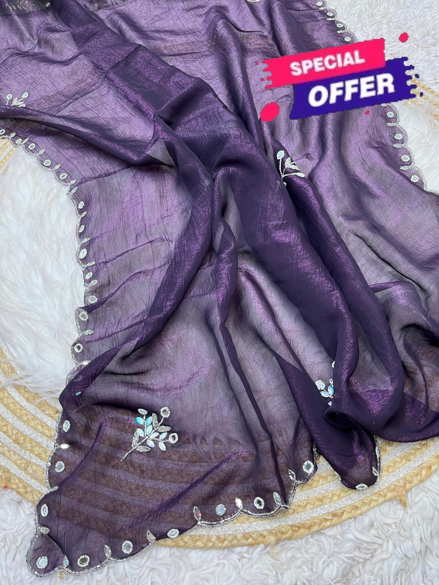 Mahavir silks Gold crush georgette crunchy vhichitr 100 rs sarees wholesale online shopping