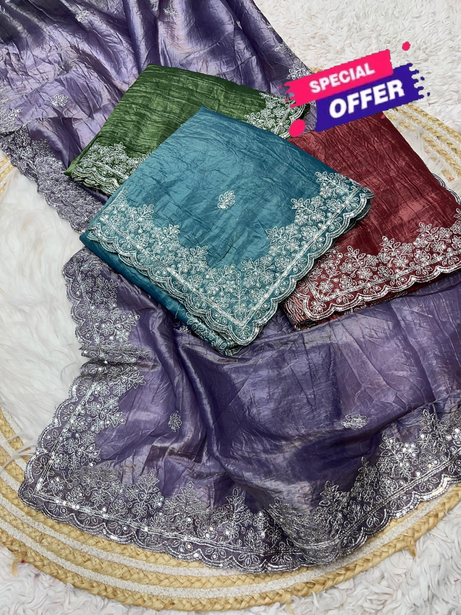 Mahavir silks Gold crush georgette crunchy vhichitr 100 rs sarees wholesale online shopping