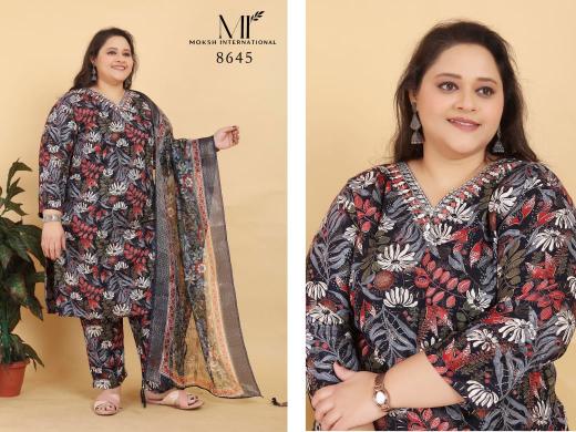 Moksh international big size royal vol 1 riyon export top bottom dupatta kurti manufacturer