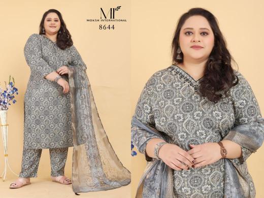 Moksh international big size royal vol 1 riyon export top bottom dupatta kurti manufacturer