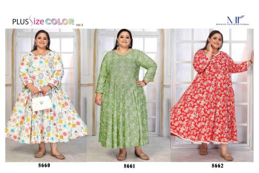Moksh international plus size color vol 2 riyon export designer kurtis ebay india