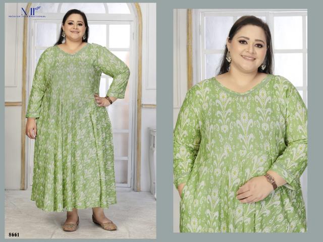Moksh international plus size color vol 2 riyon export designer kurtis ebay india