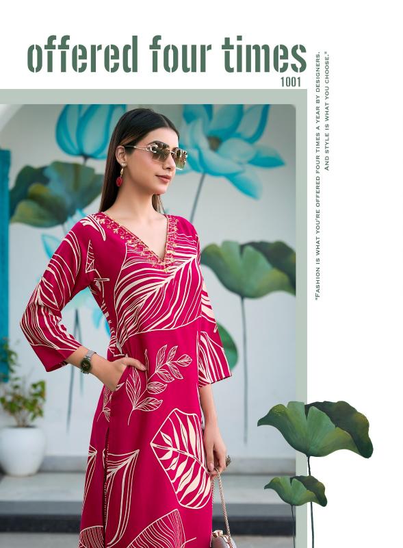 Radhika lifestyle zion vol 1 catalog summer reyon foil print co ord set wholesale