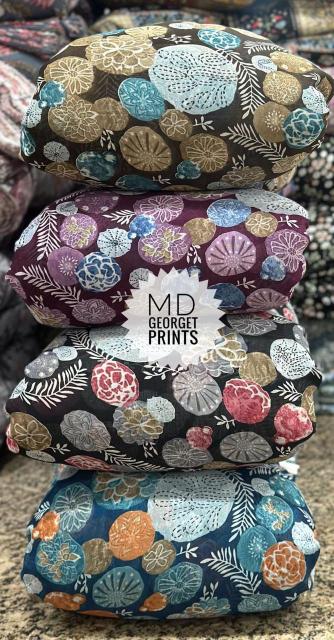 Sajni georgette print Cloth fabrics market in Mumbai near me