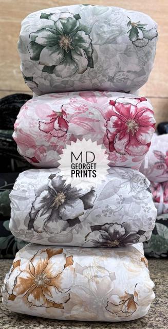 Sajni georgette print Georgette fabric wholesale market in Delhi