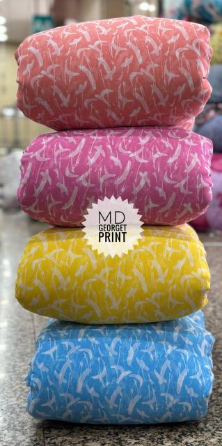 Sajni georgette print Mumbai cotton fabric market