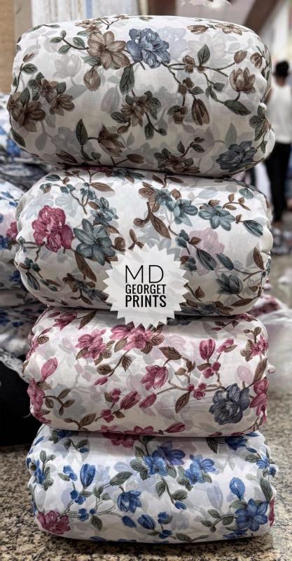Sajni georgette print Mumbai cotton fabric market