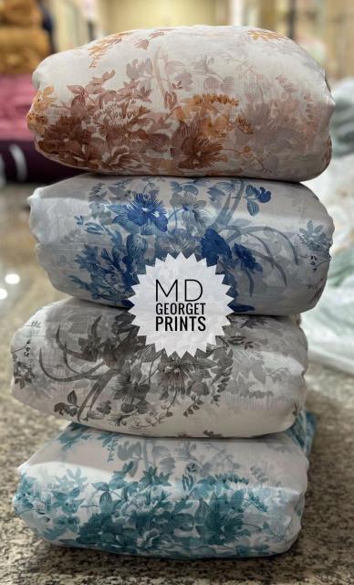 Sajni georgette print Mumbai polyester fabric market