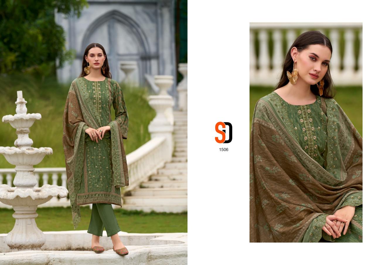 Sharadddha designer bin saeed vol 15 pure cotton Indian mode catalog best dress material brand in india