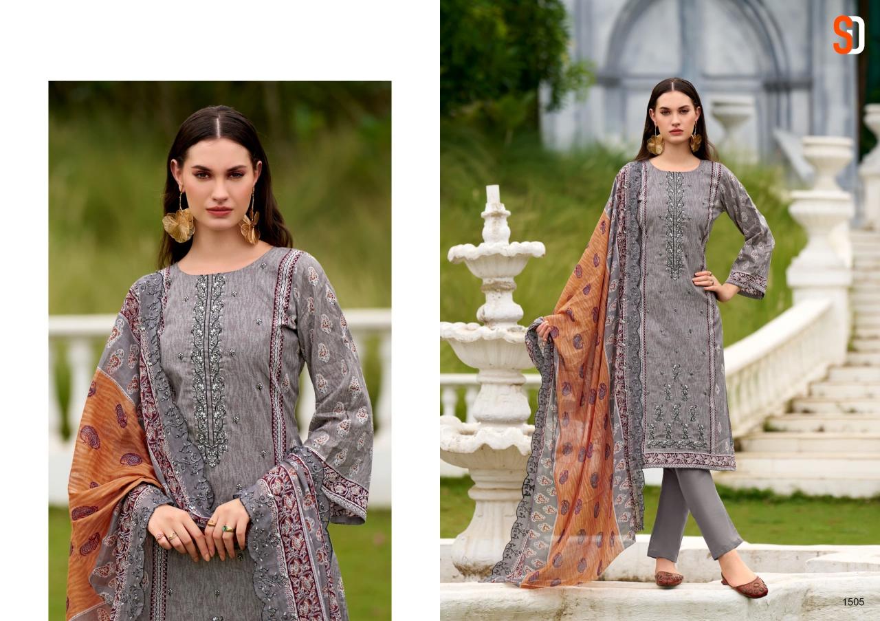 Sharadddha designer bin saeed vol 15 pure cotton Indian mode catalog best dress material brand in india