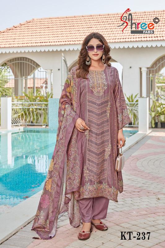 Shree fab d.no-KT-237 viscous maslin digital print catalog best dress material wholesale market in india